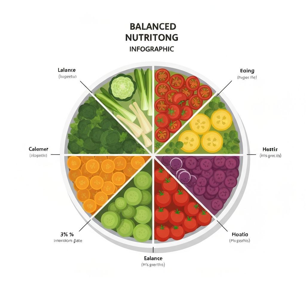 Concepto de nutrición equilibrada